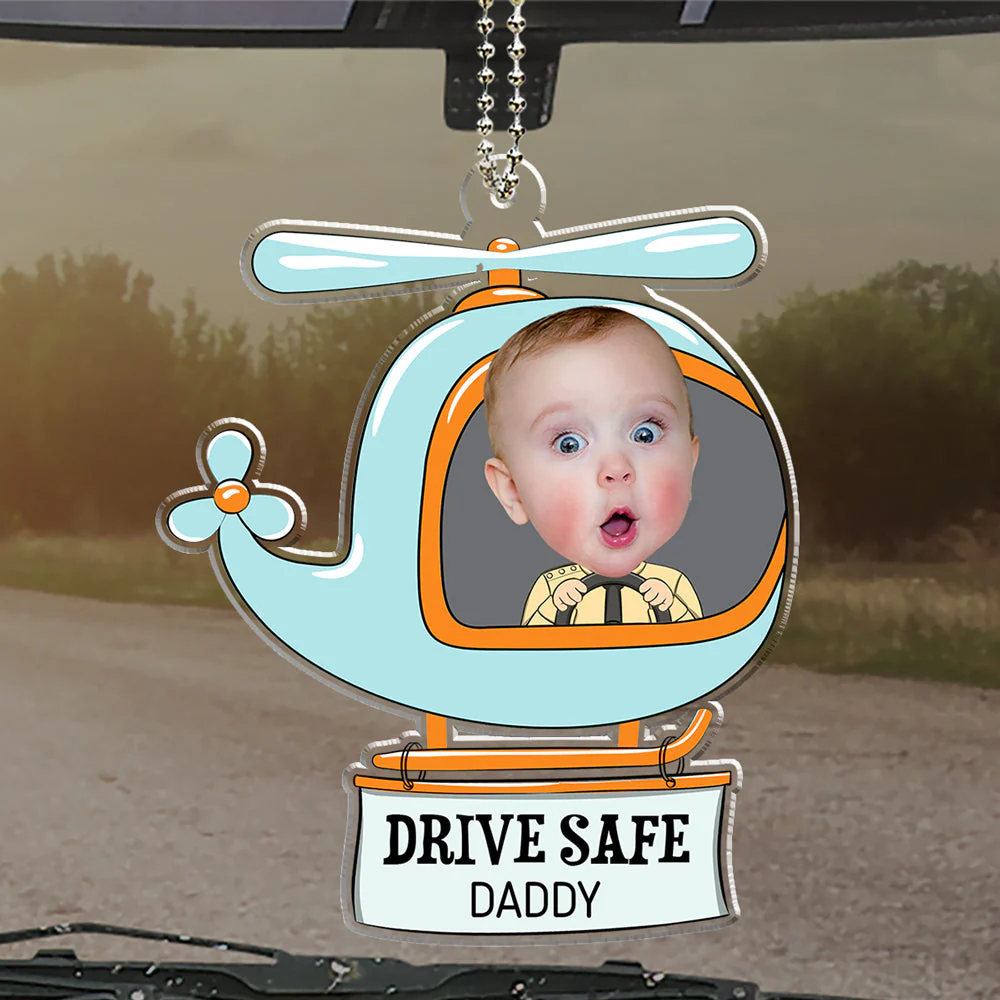 Custom Photo Plane Baby - Personalized Acrylic Car Ornament