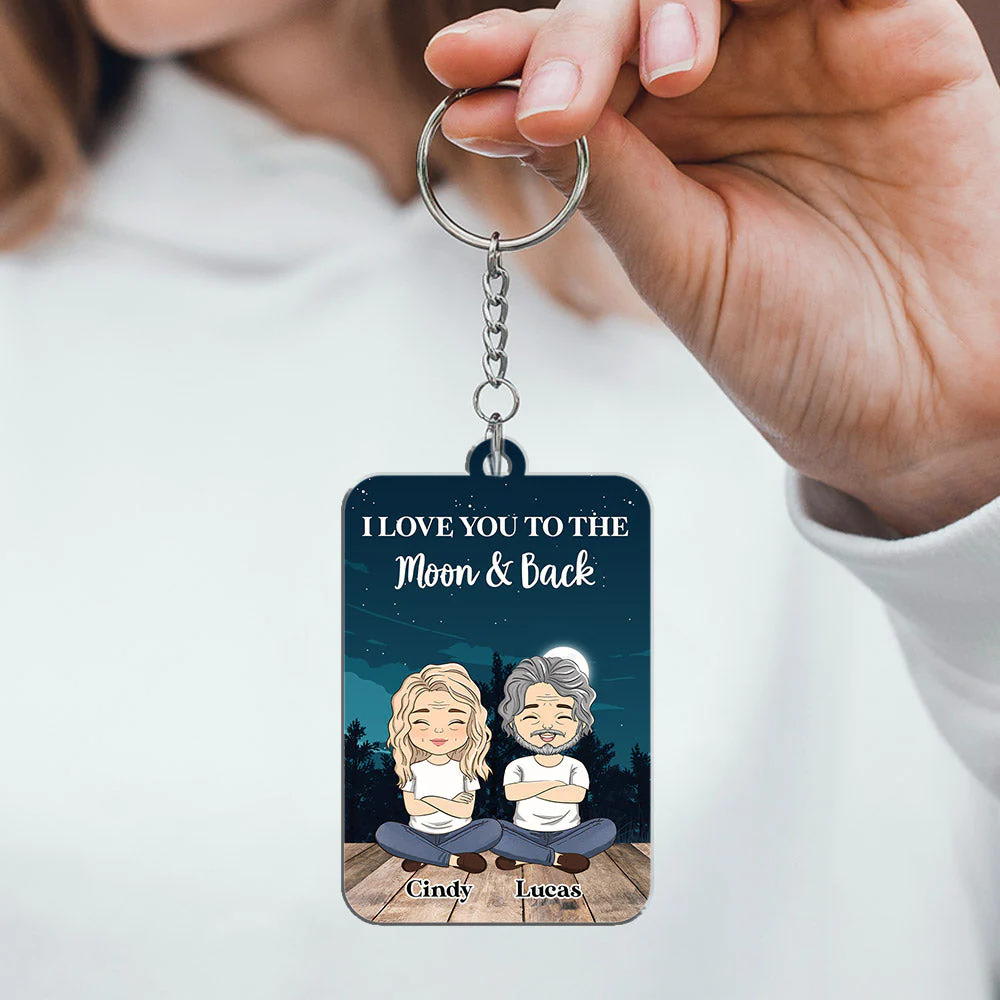 Custom Star Map Our Story Began - Personalized Custom Acrylic Keychain - Image 4