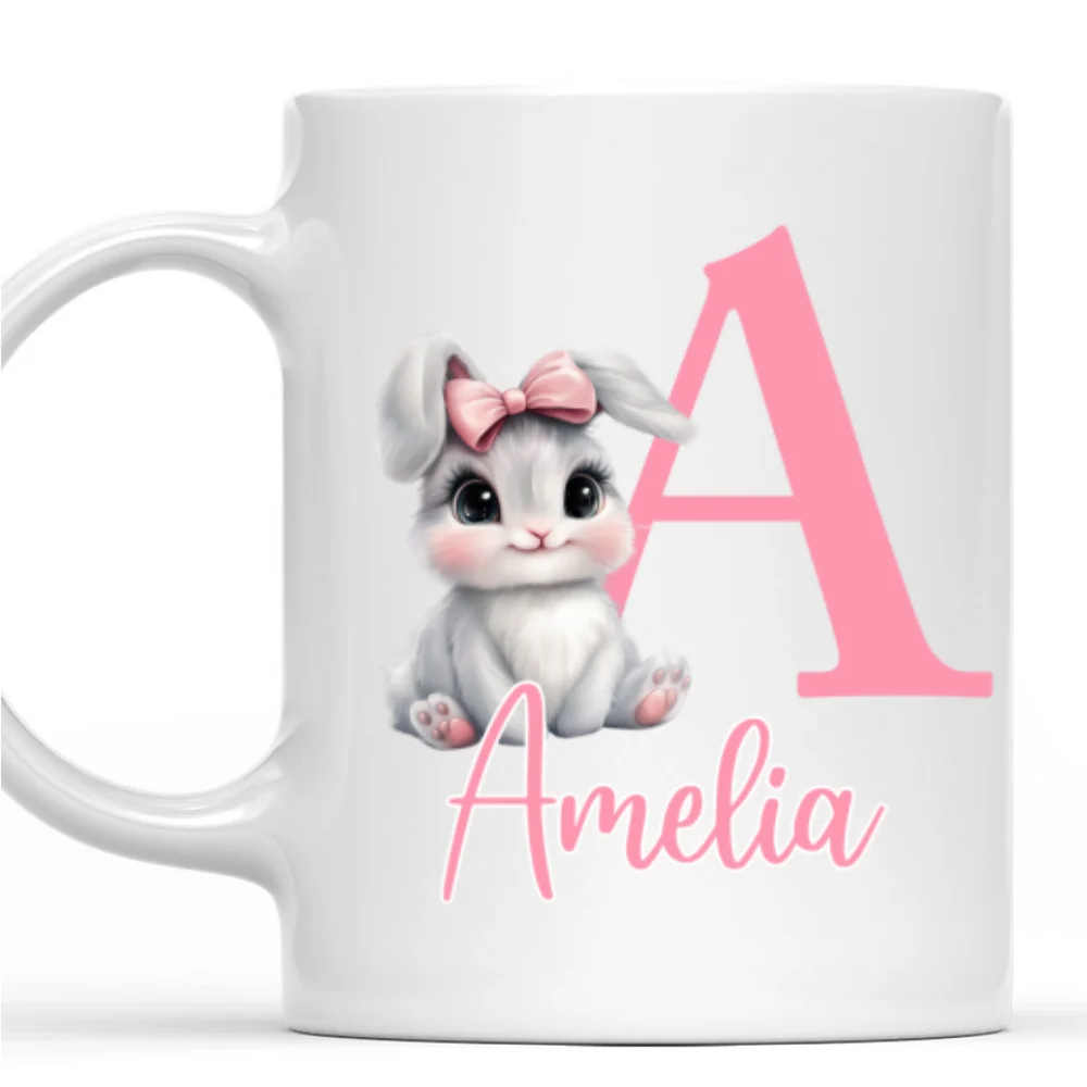 Cute Bunny Easter - Personalized Custom Coffee Mug - Image 8