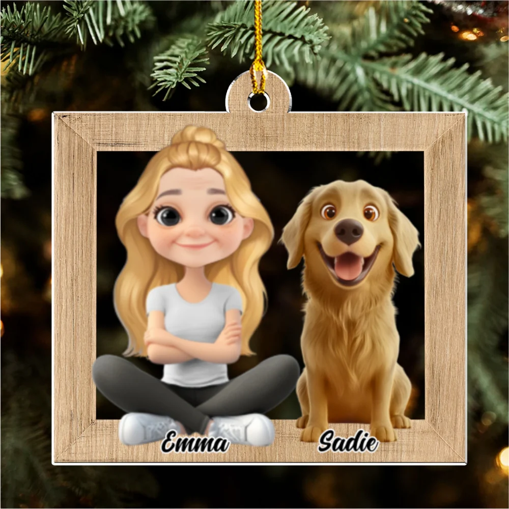 Cute Dog Mum - Personalized Custom Acrylic Ornament  - Image 7