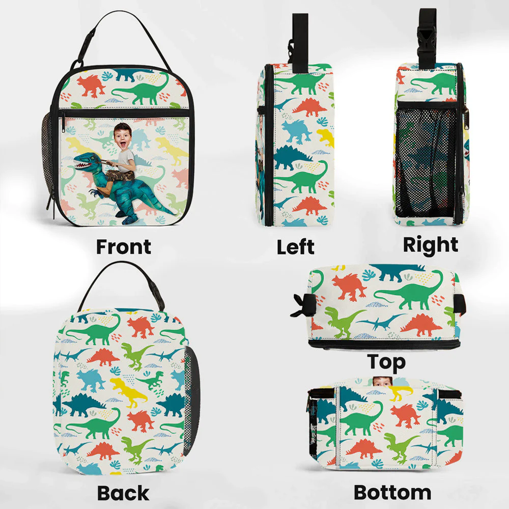 Cute Kid Fantasy Friends - Personalized Custom Insulated Lunch Bag - Image 5