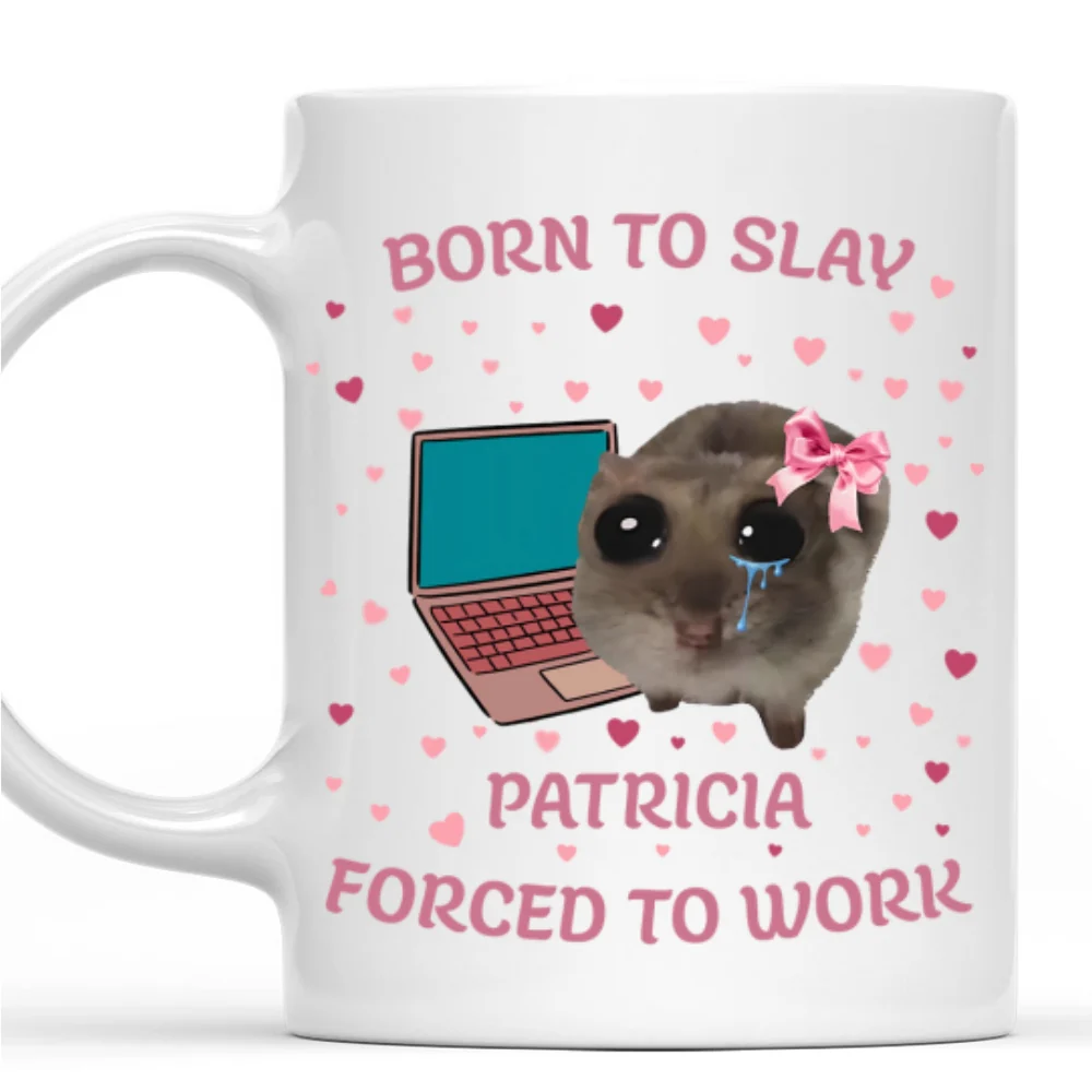 Cute Slay And Work - Personalized Custom Coffee Mug - Image 7