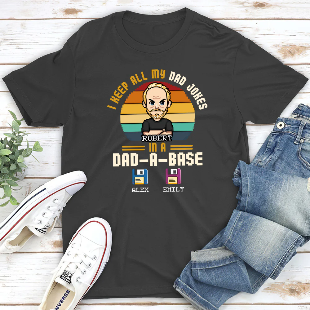 Dad A Base - Personalized Custom Shirt - Image 3