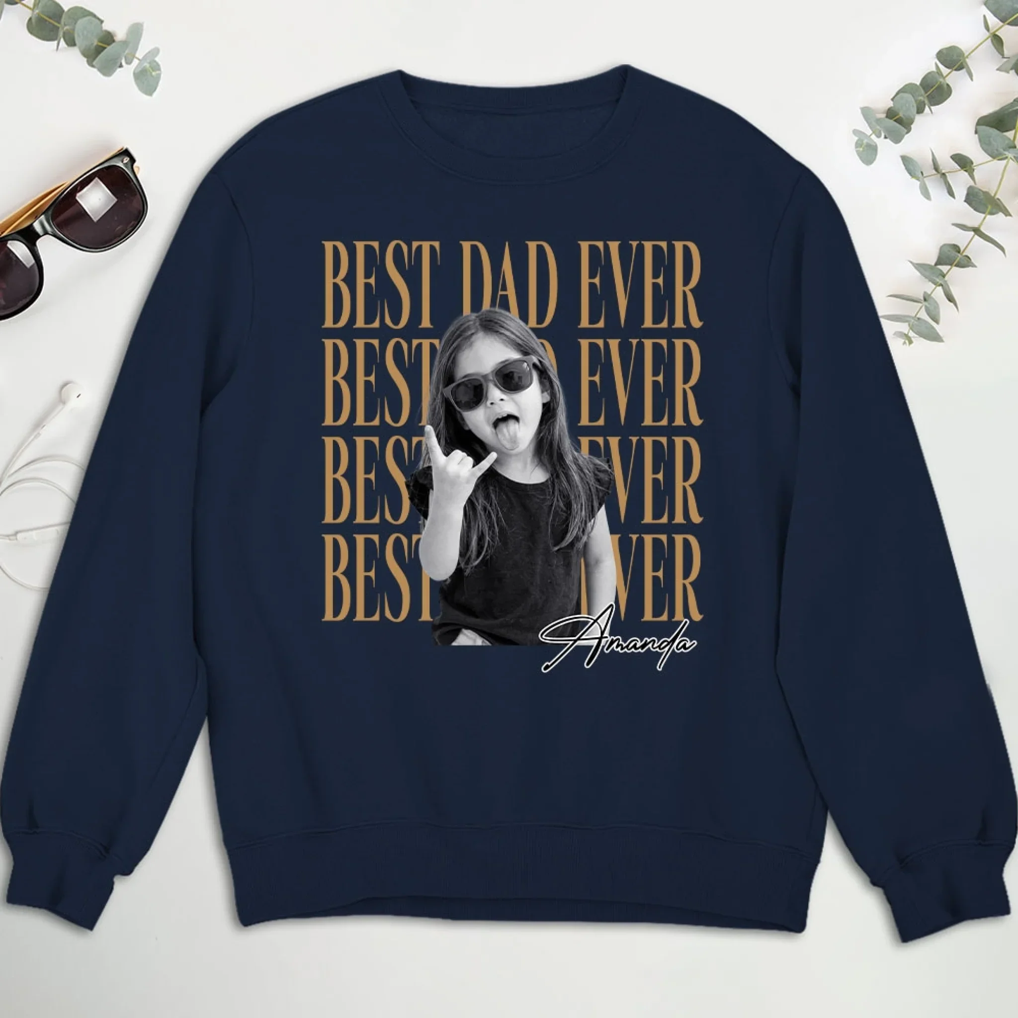 Dad And Kid Minimalist - Personalized Custom Shirt - Image 6