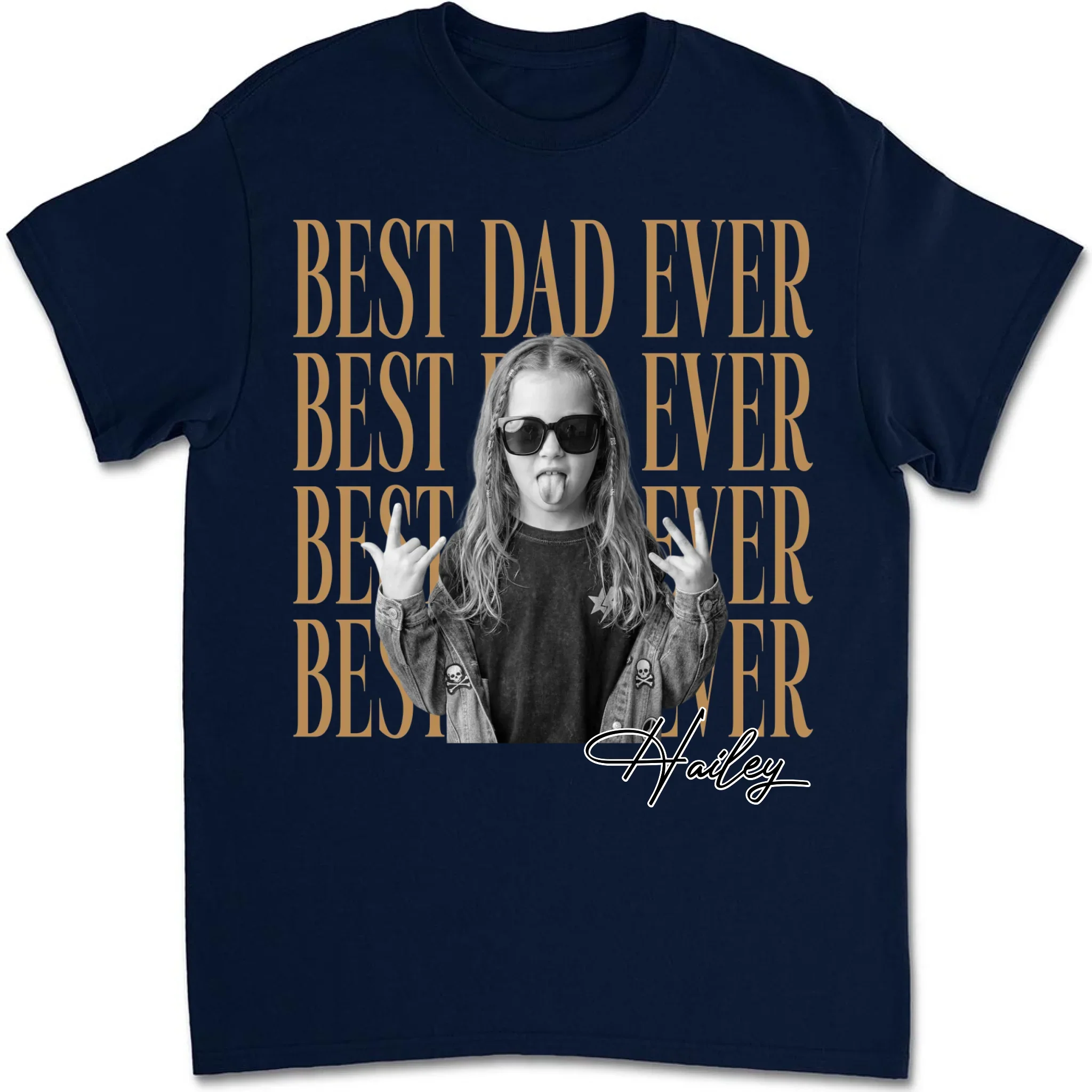 Dad And Kid Minimalist - Personalized Custom Shirt - Image 7