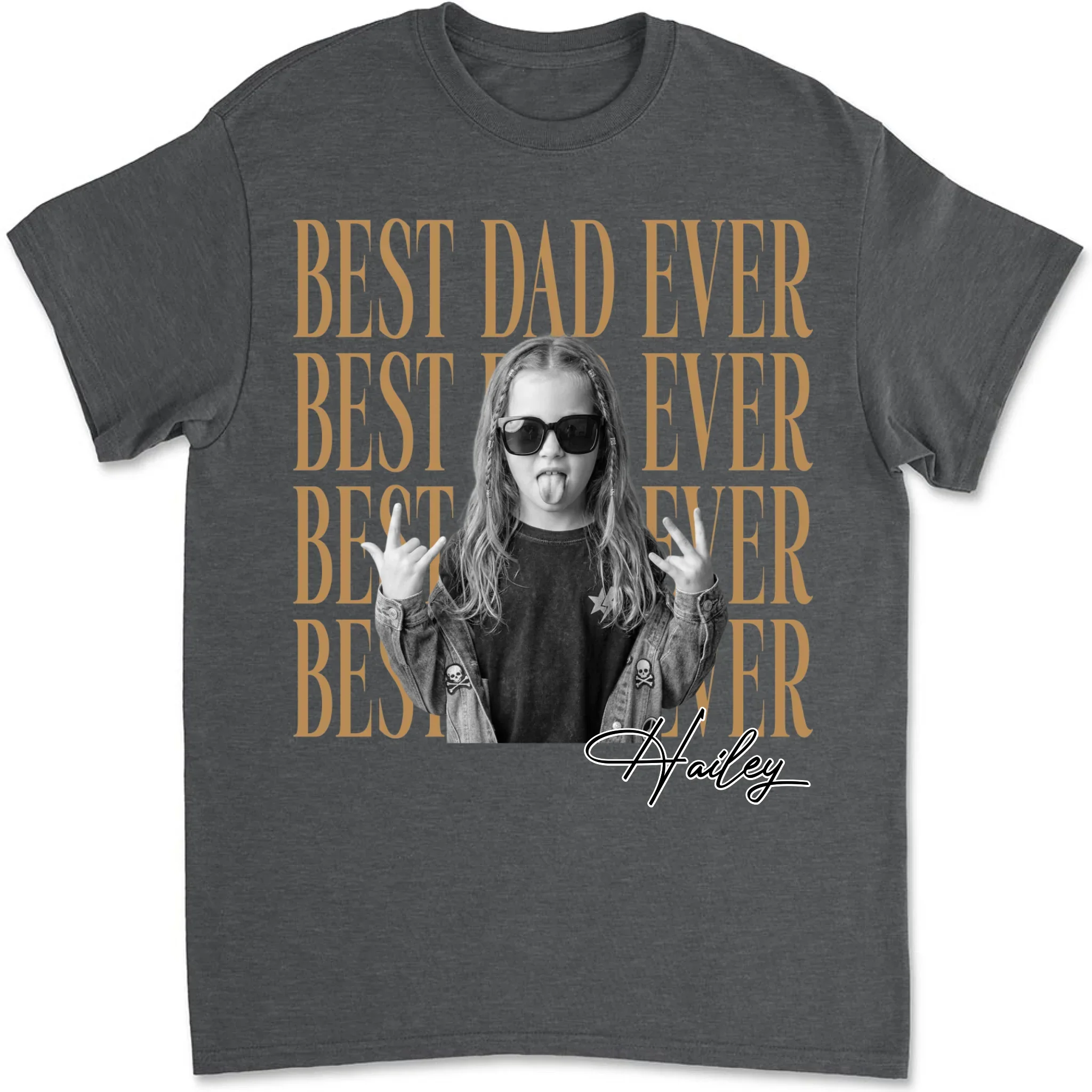 Dad And Kid Minimalist - Personalized Custom Shirt - Image 9