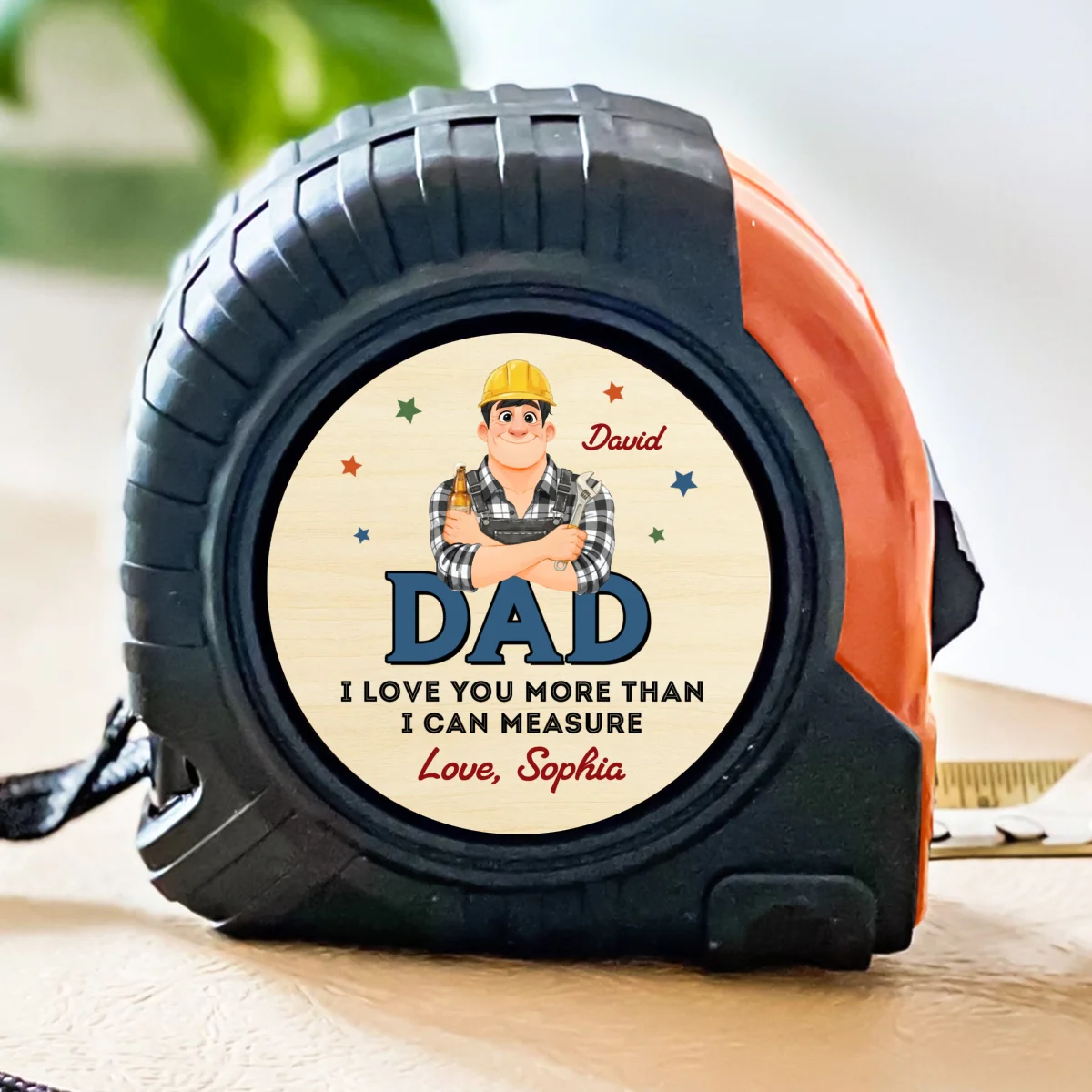 Dad Builds Better Memories - Personalized Custom Tape Measure - Image 6