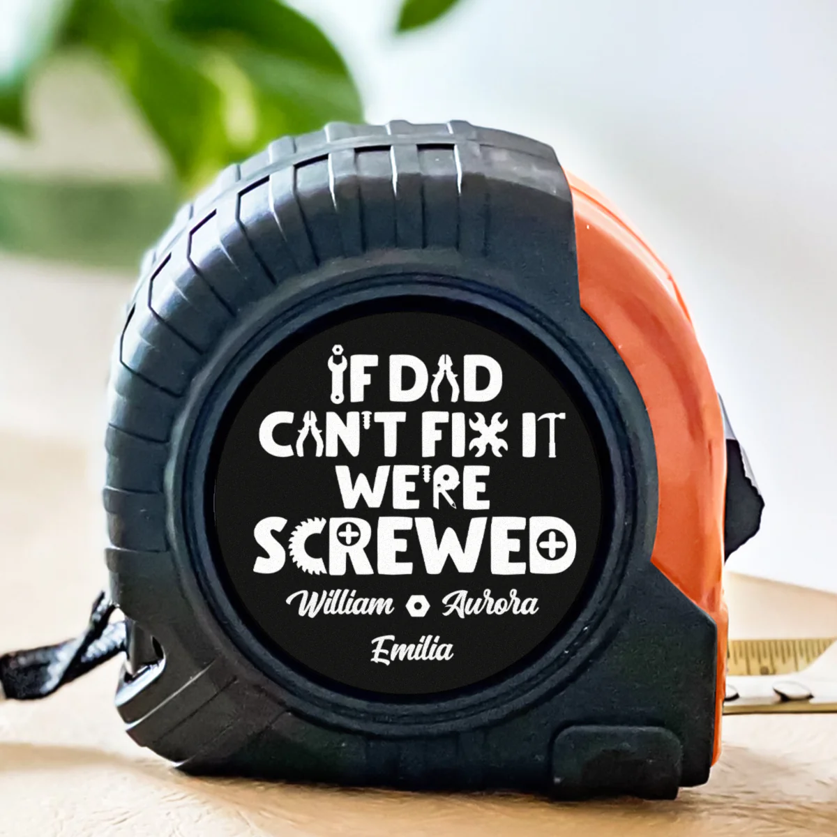 Dad Can Fix - Personalized Custom Tape Measure