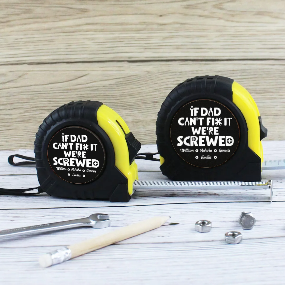 Dad Can Fix - Personalized Custom Tape Measure - Image 3