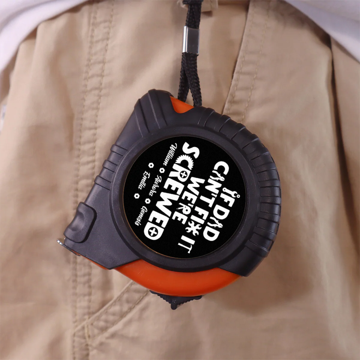 Dad Can Fix - Personalized Custom Tape Measure - Image 5