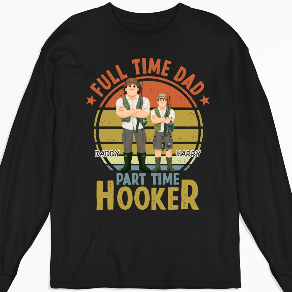 Dad Catches Bigger Stories - Personalized Custom Shirt - Image 10