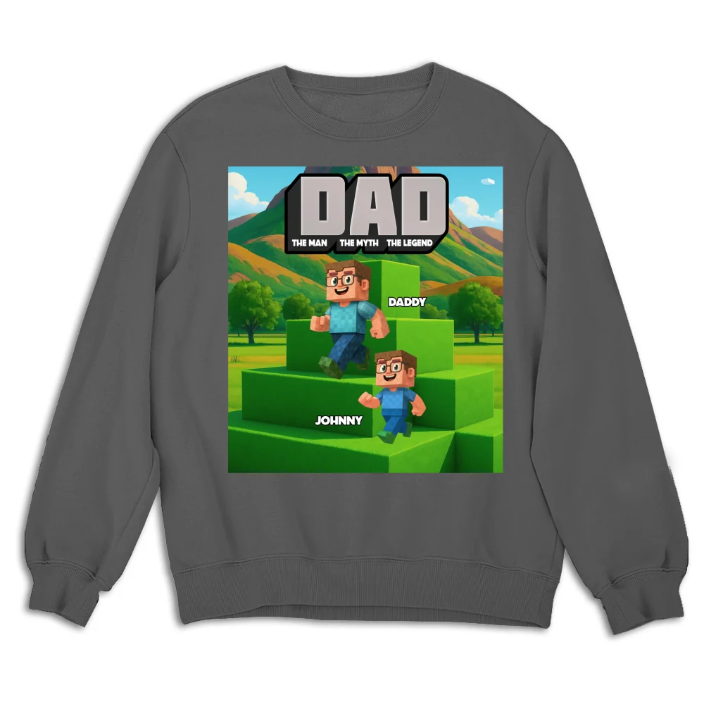 Blocky Dad - Personalized Custom Shirt - Image 14