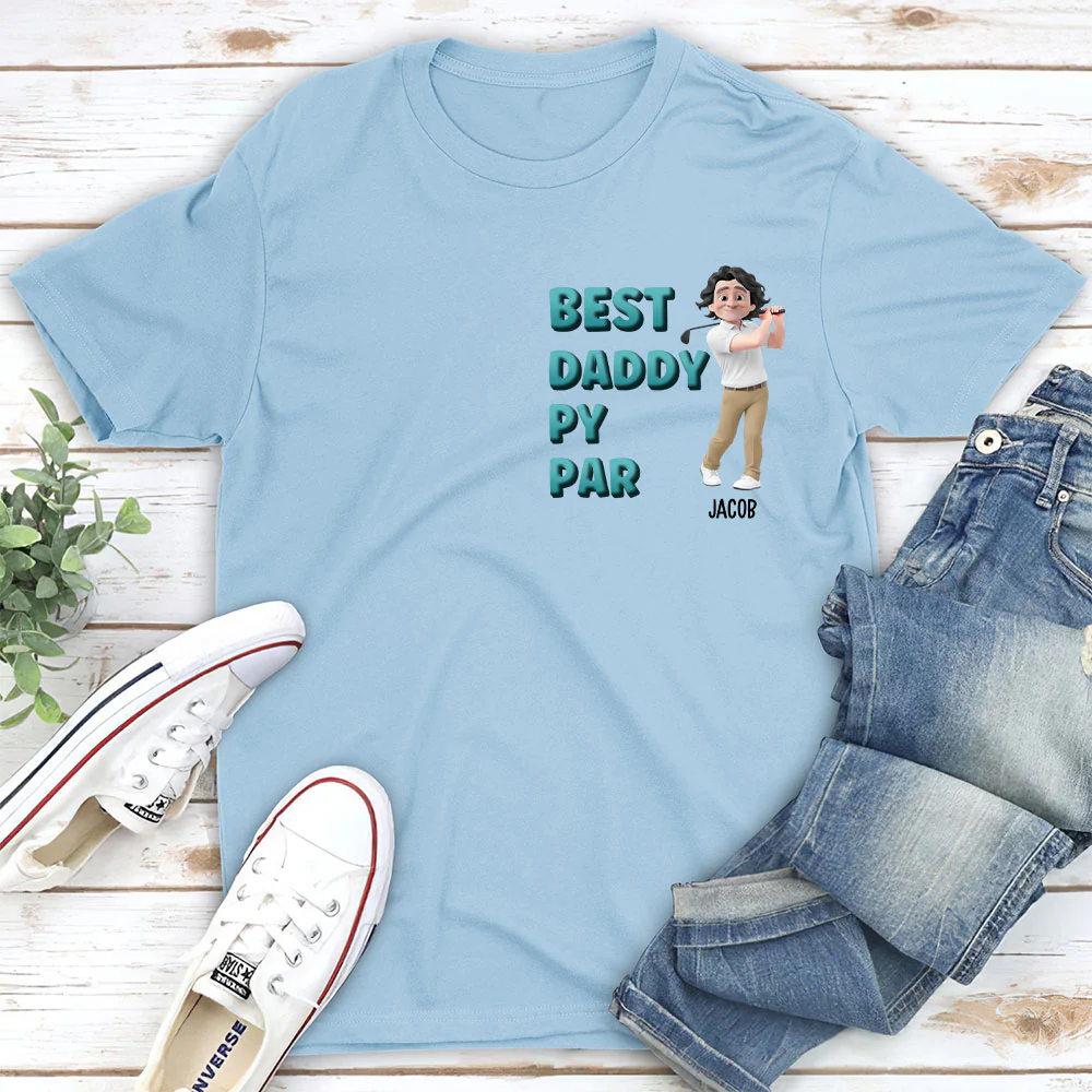 Dad Golf Buddy - Personalized Custom T-shirt And Onesie - Image 3