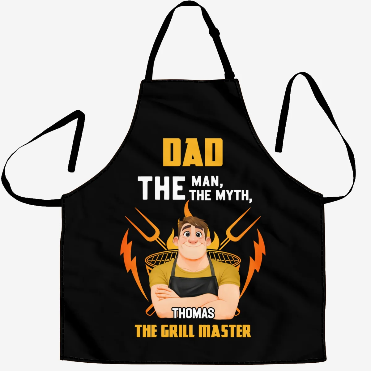Dad Grills Like A Legend - Personalized Custom Apron - Image 4