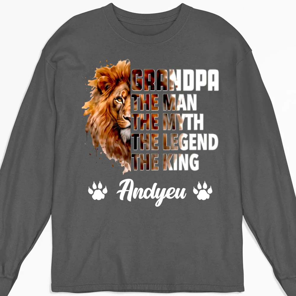 Dad Is The King - Personalized Custom Shirt - Image 13