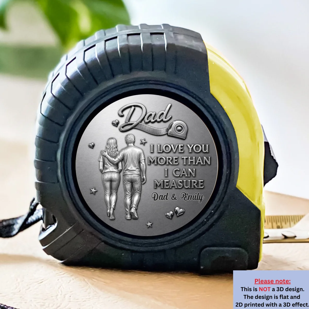Dad Love - Personalized Custom Tape Measure - Image 7