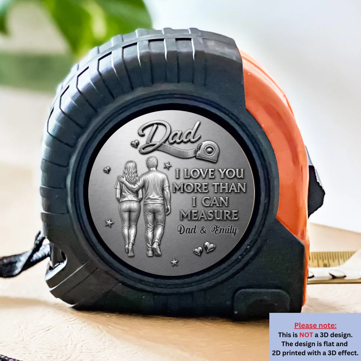 Dad Love - Personalized Custom Tape Measure - Image 8