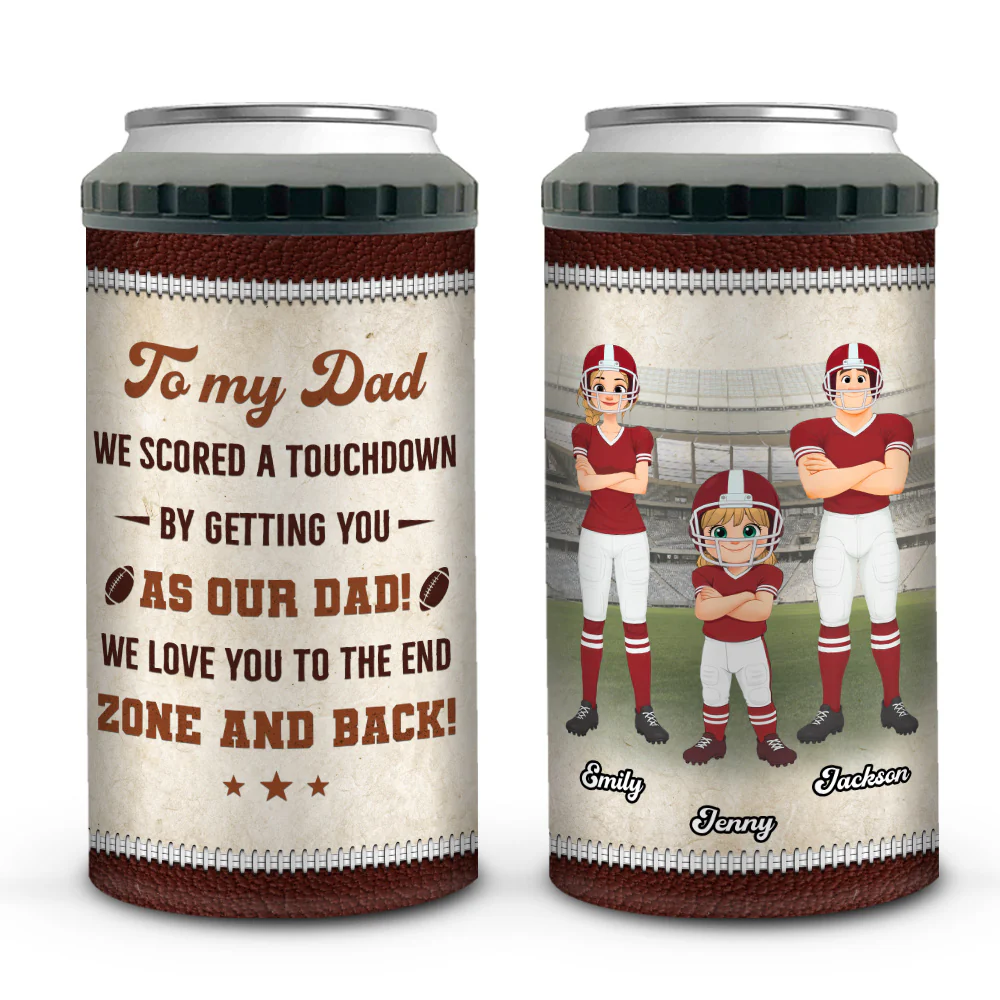Dad My Best Win Is You - Personalized Custom Can Cooler Tumbler