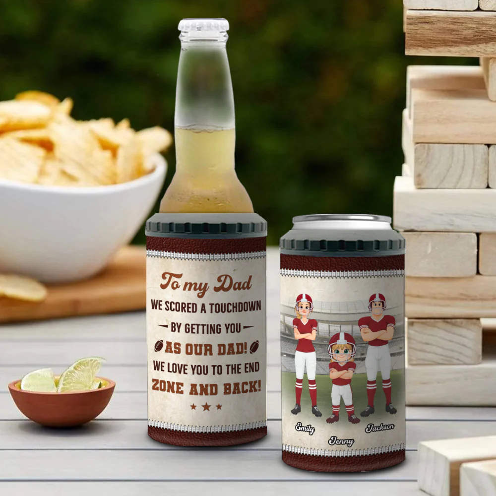 Dad My Best Win Is You - Personalized Custom Can Cooler Tumbler - Image 3