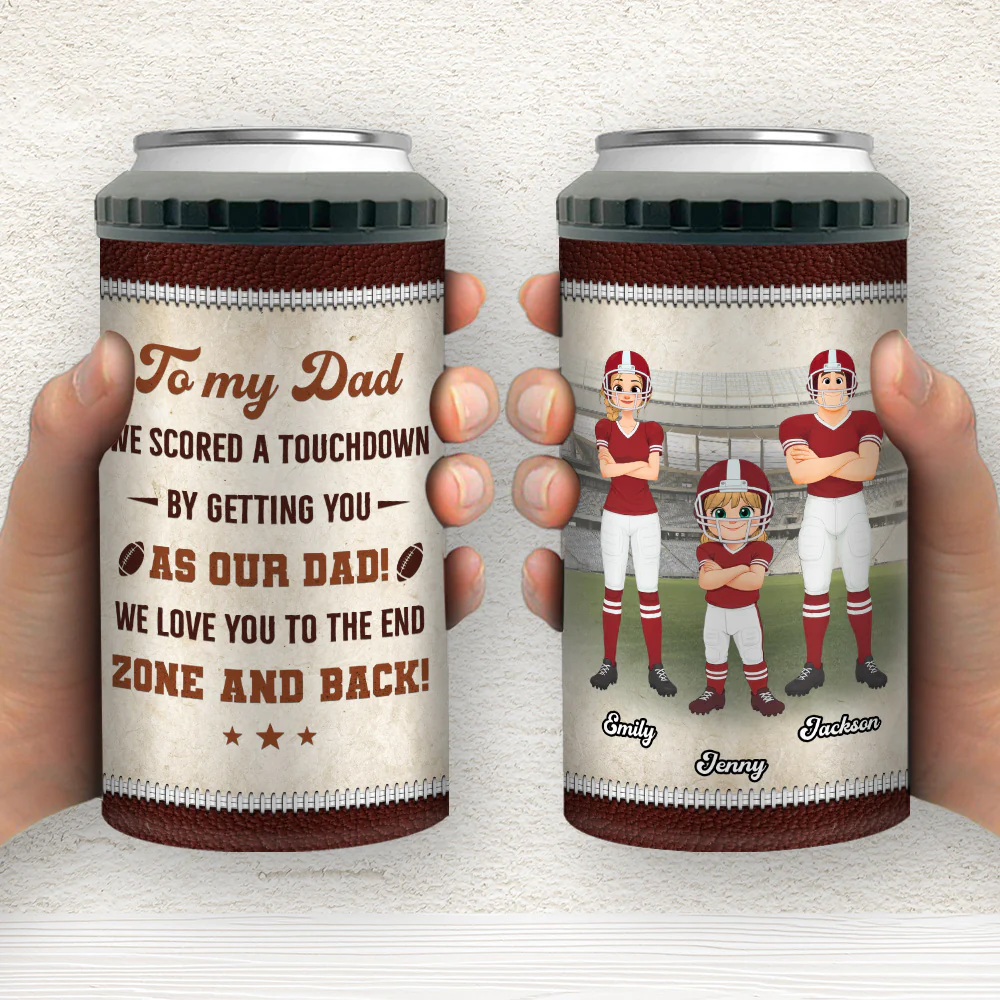 Dad My Best Win Is You - Personalized Custom Can Cooler Tumbler - Image 4