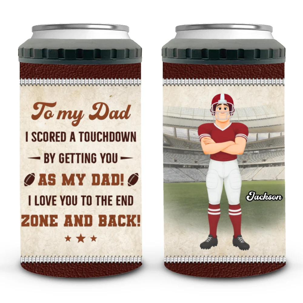 Dad My Best Win Is You - Personalized Custom Can Cooler Tumbler - Image 6
