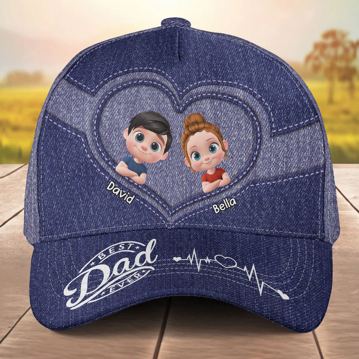 Dad Of The Year Today - Personalized Custom Classic Cap - Image 6
