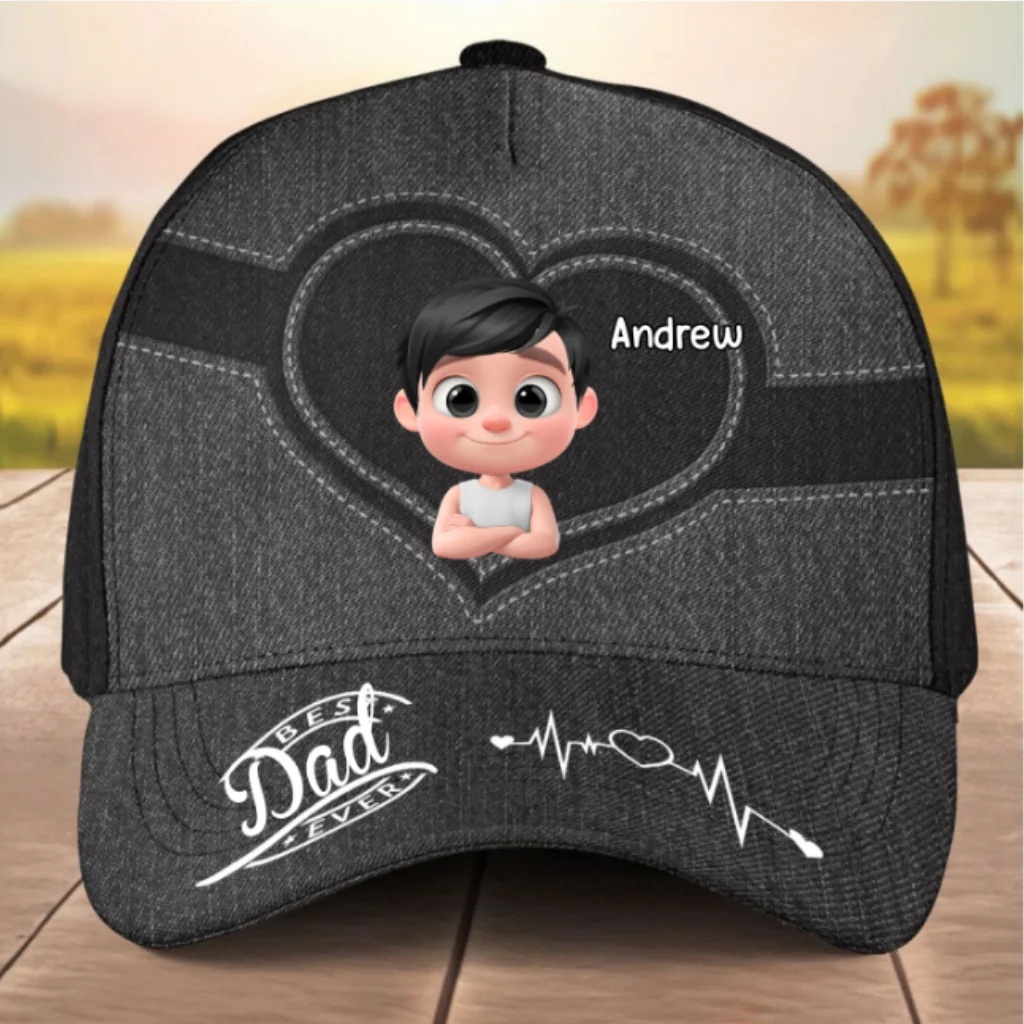 Dad Of The Year Today - Personalized Custom Classic Cap - Image 8