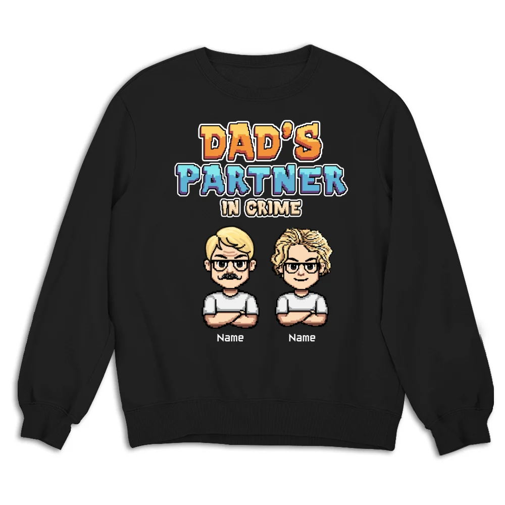 Dad Partners In Crime - Personalized Custom Shirt - Image 20