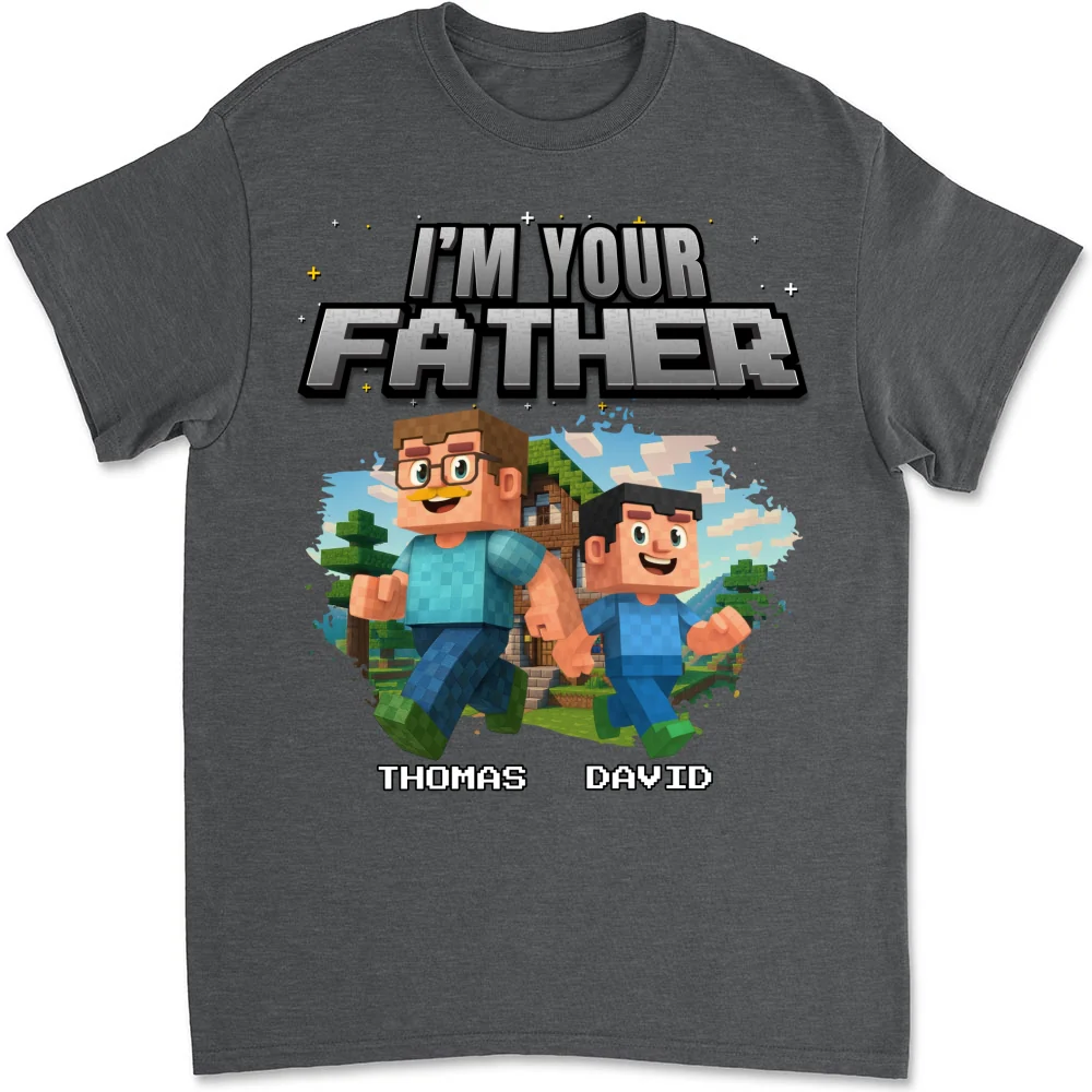 Dad Power Pixel - Personalized Custom Shirt - Image 10