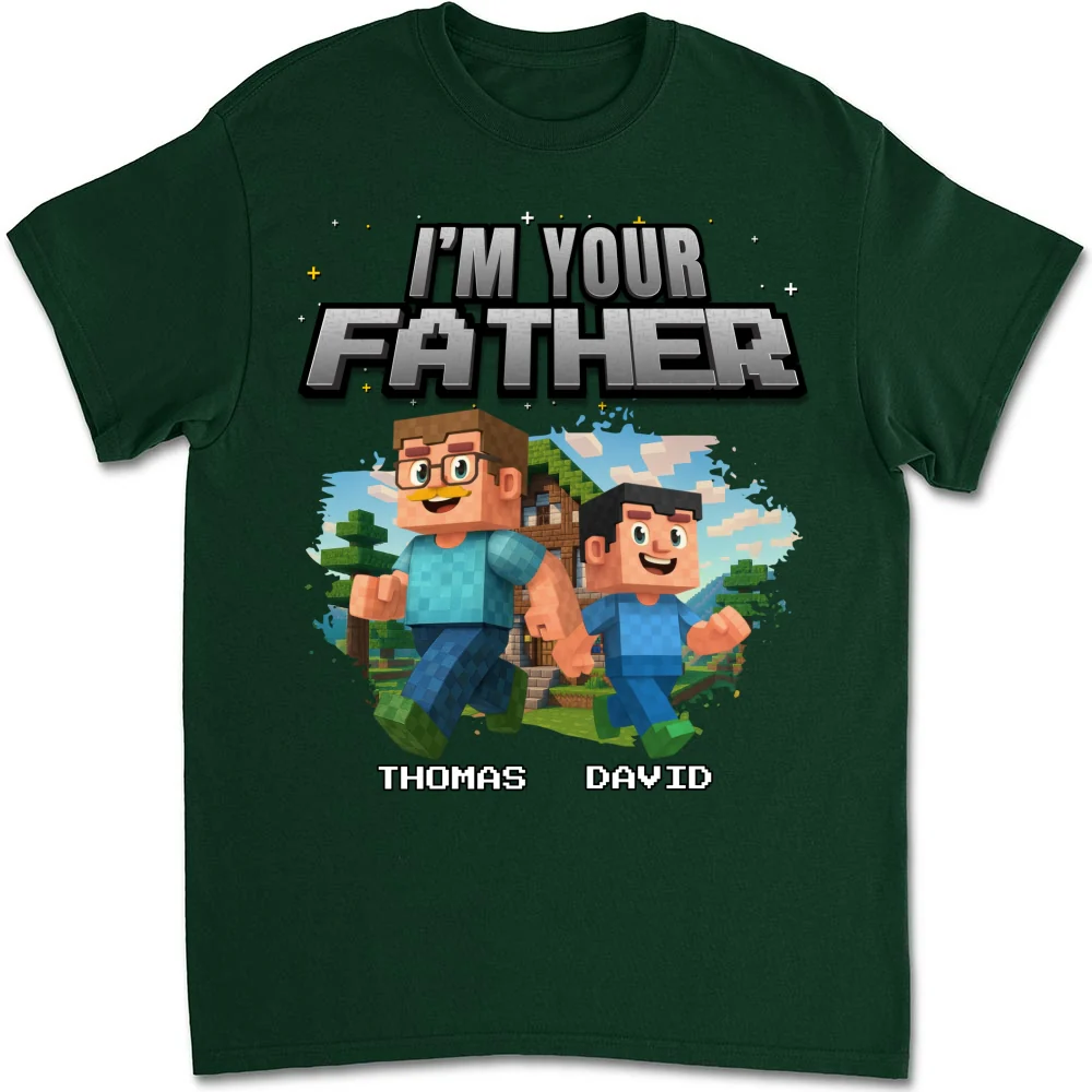Dad Power Pixel - Personalized Custom Shirt - Image 11