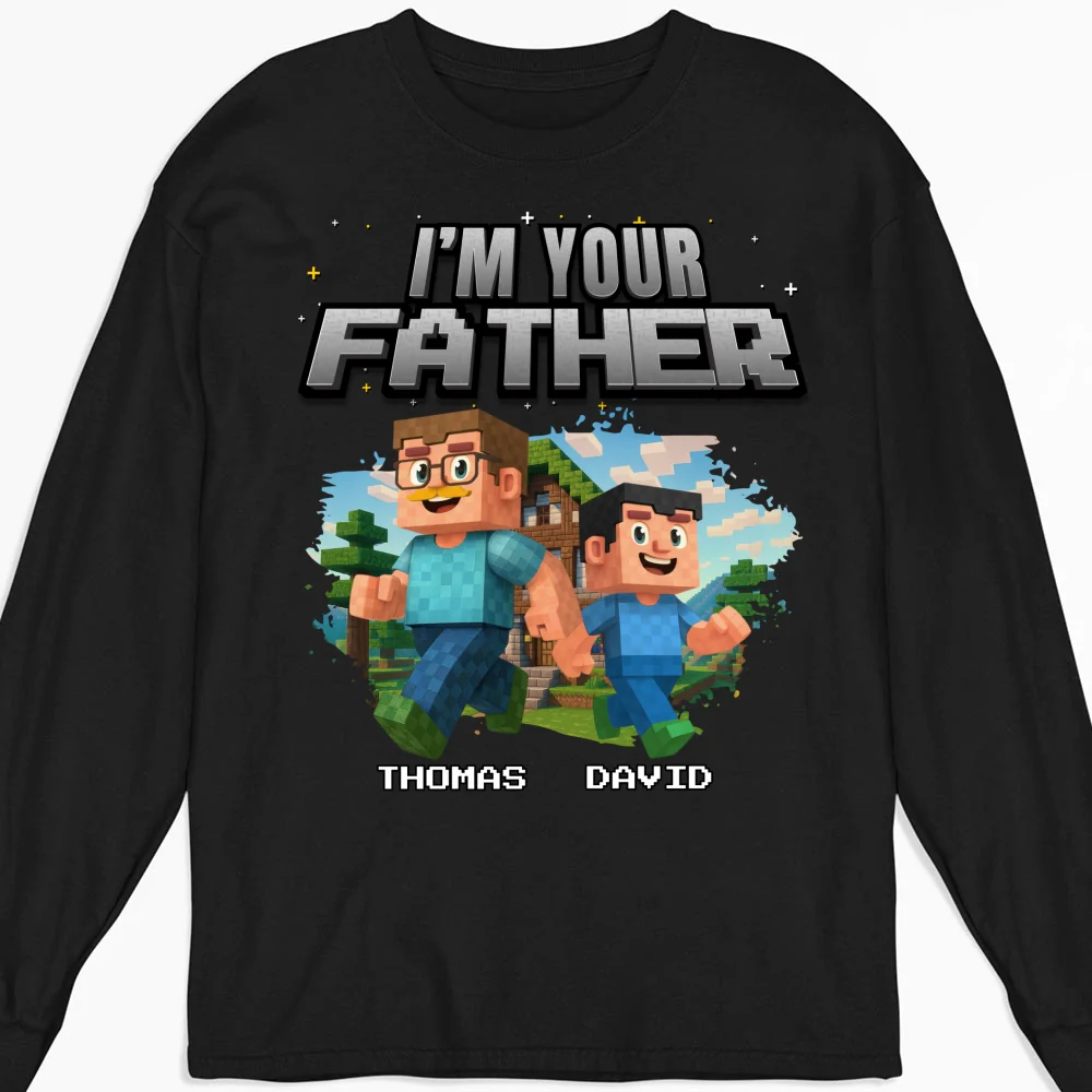 Dad Power Pixel - Personalized Custom Shirt - Image 13