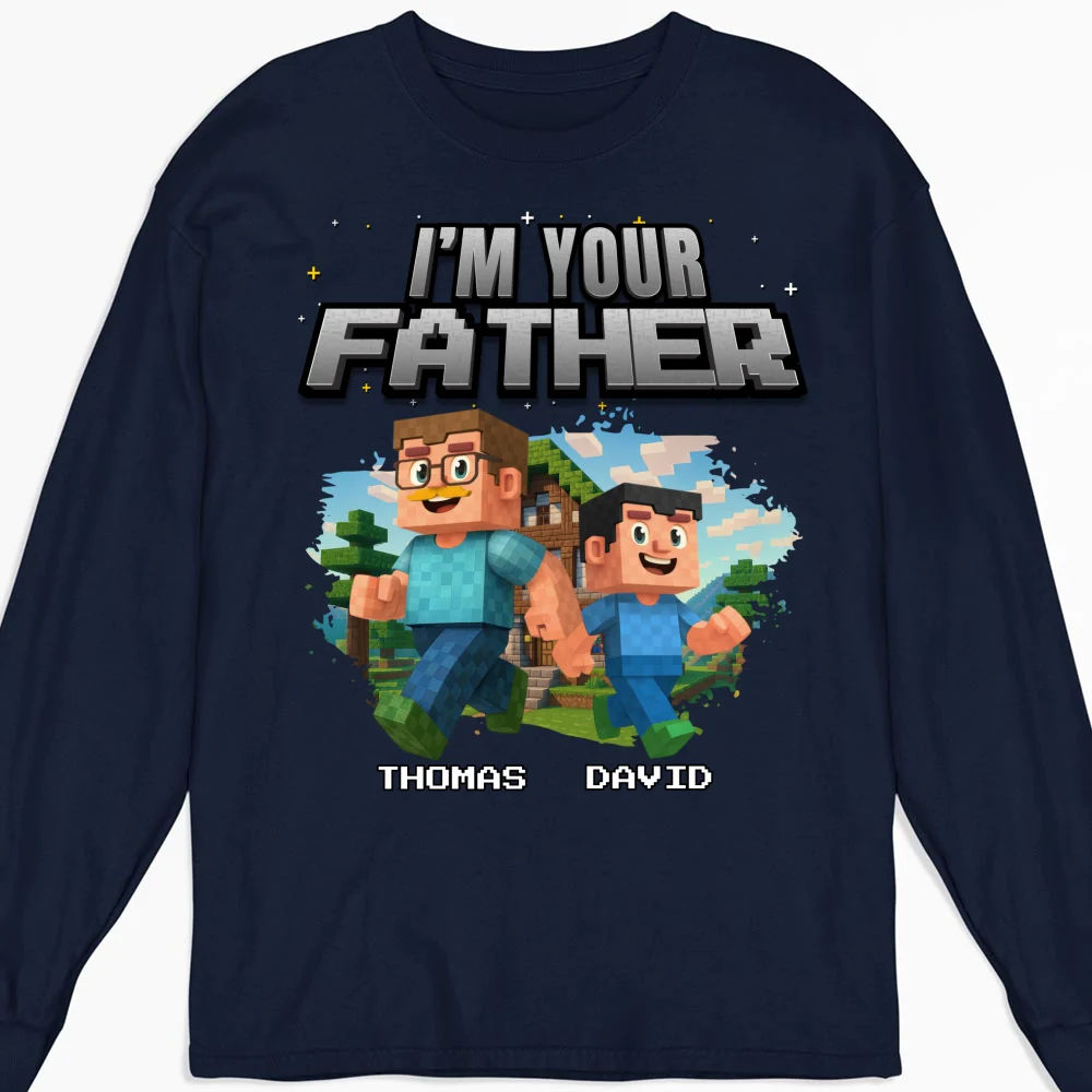 Dad Power Pixel - Personalized Custom Shirt - Image 15