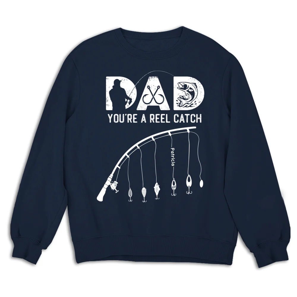 Dad Reel Catch - Personalized Custom Shirt - Image 14