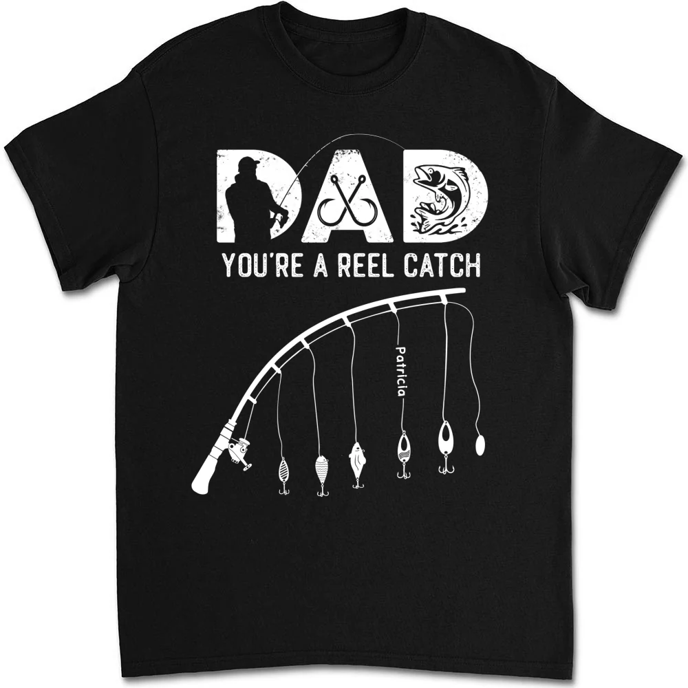 Dad Reel Catch - Personalized Custom Shirt - Image 5