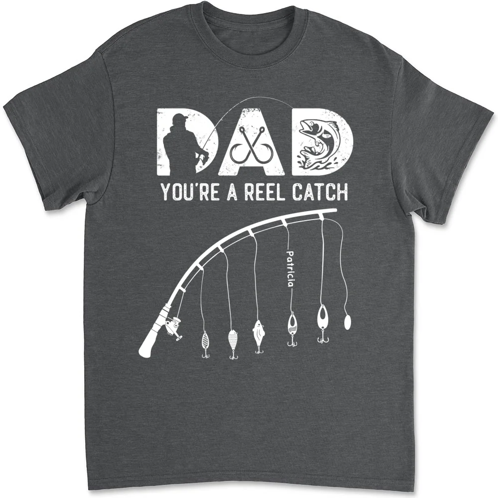 Dad Reel Catch - Personalized Custom Shirt - Image 6