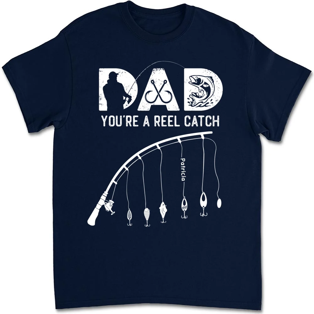 Dad Reel Catch - Personalized Custom Shirt - Image 8