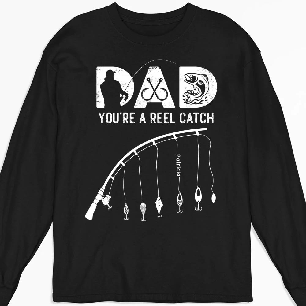 Dad Reel Catch - Personalized Custom Shirt - Image 9