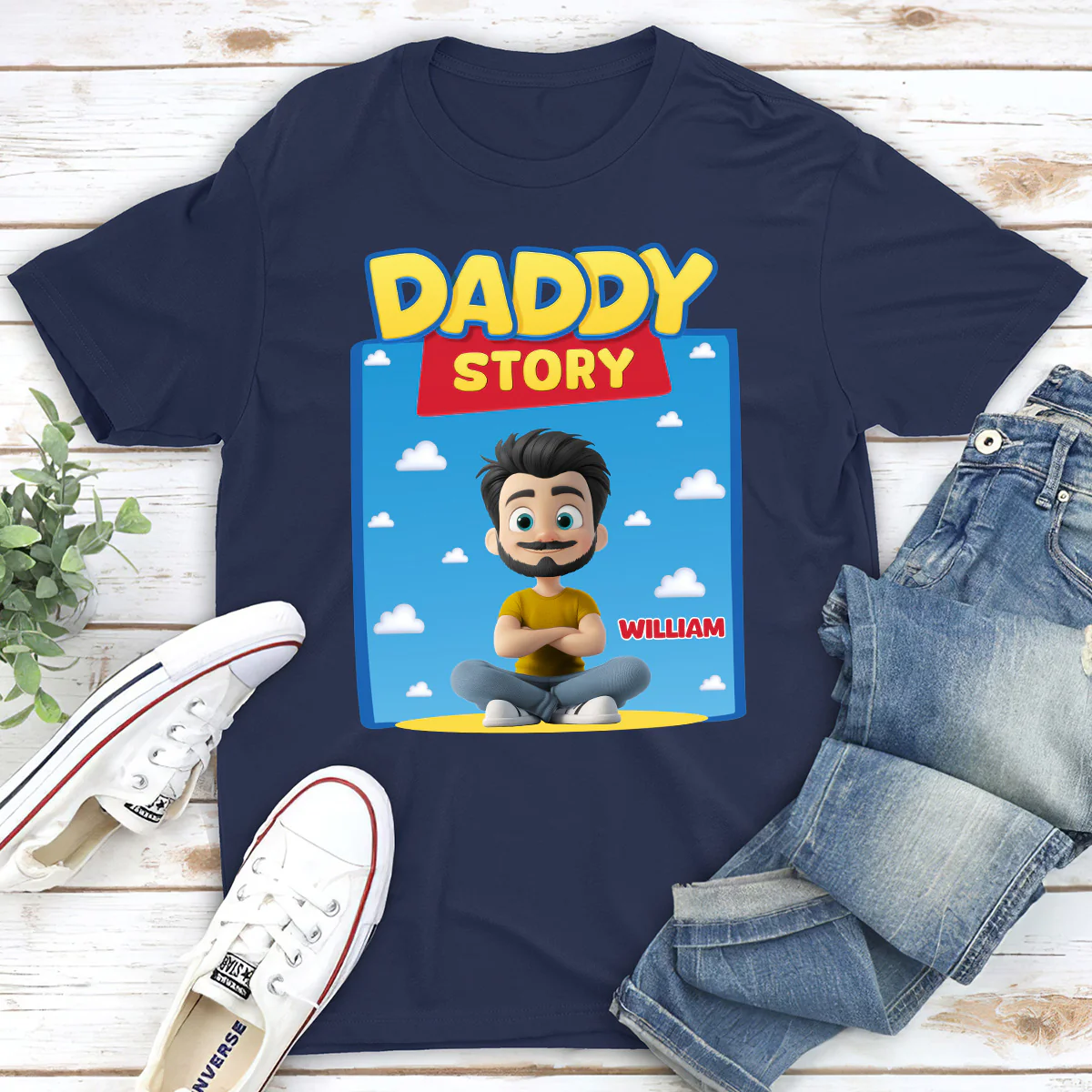 Dad Story - Personalized Custom Shirt - Image 2