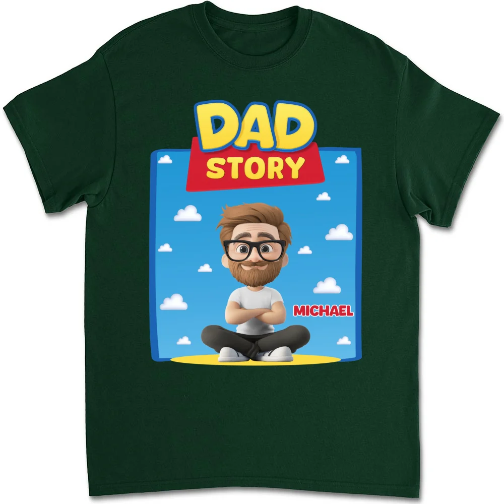 Dad Story - Personalized Custom Shirt - Image 7