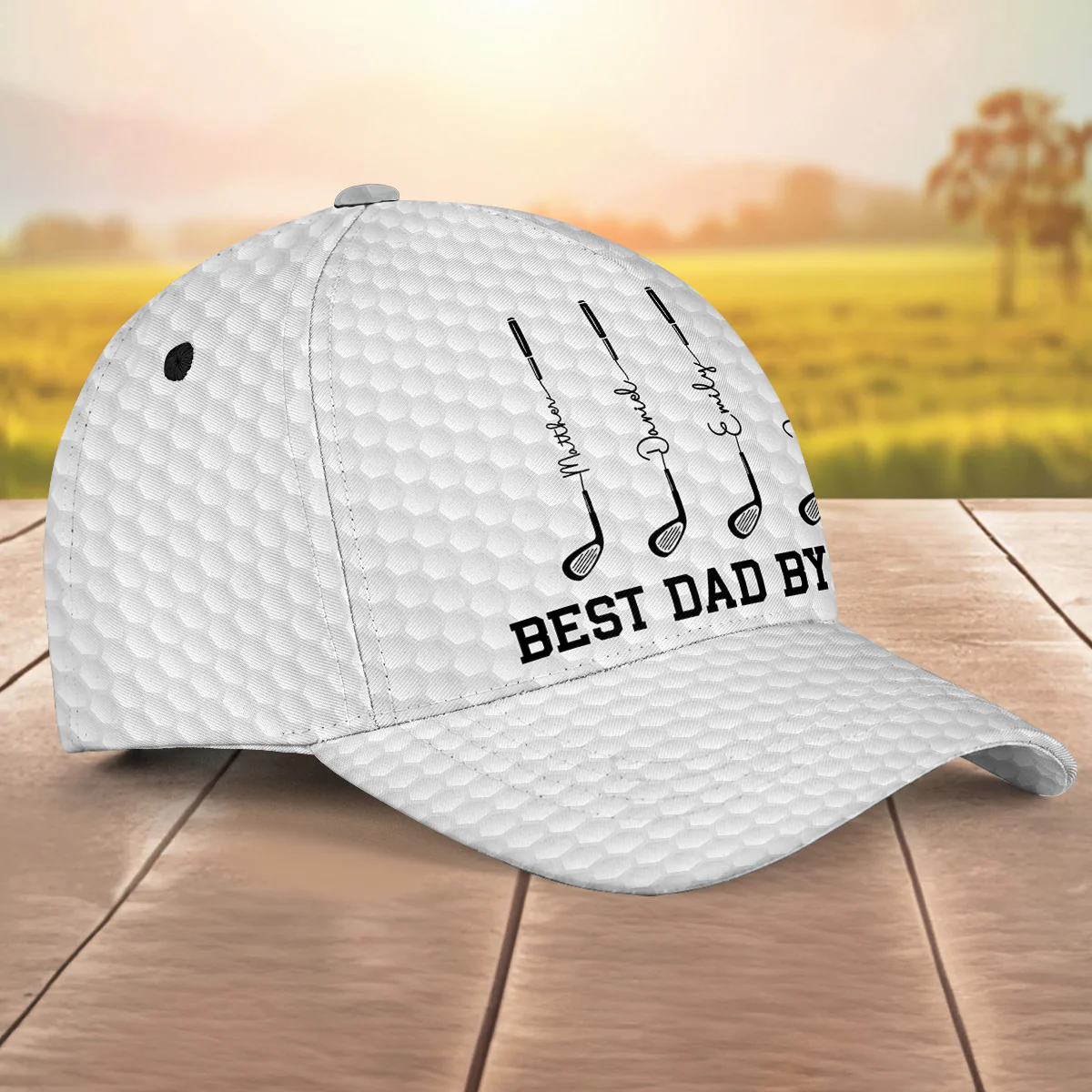 Dad Swings Like Pro - Personalized Classic Cap - Image 2