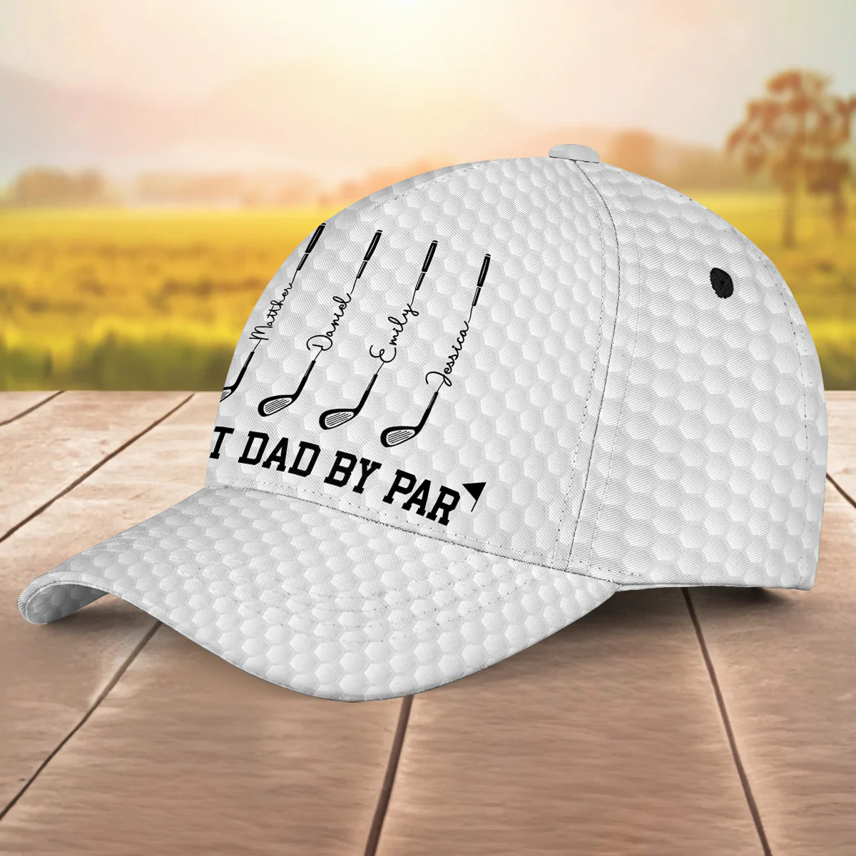 Dad Swings Like Pro - Personalized Classic Cap - Image 3