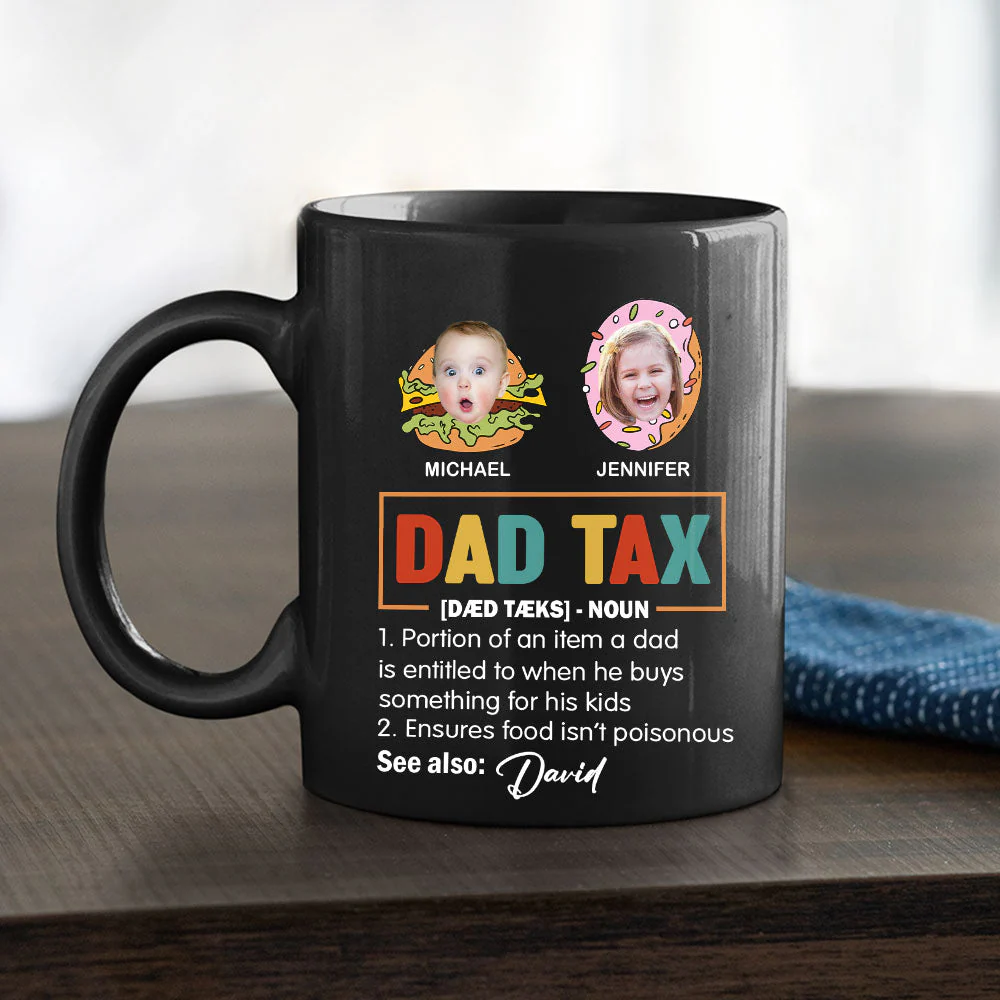 Dad Taste Test Definition - Personalized Custom Coffee Mug - Image 2