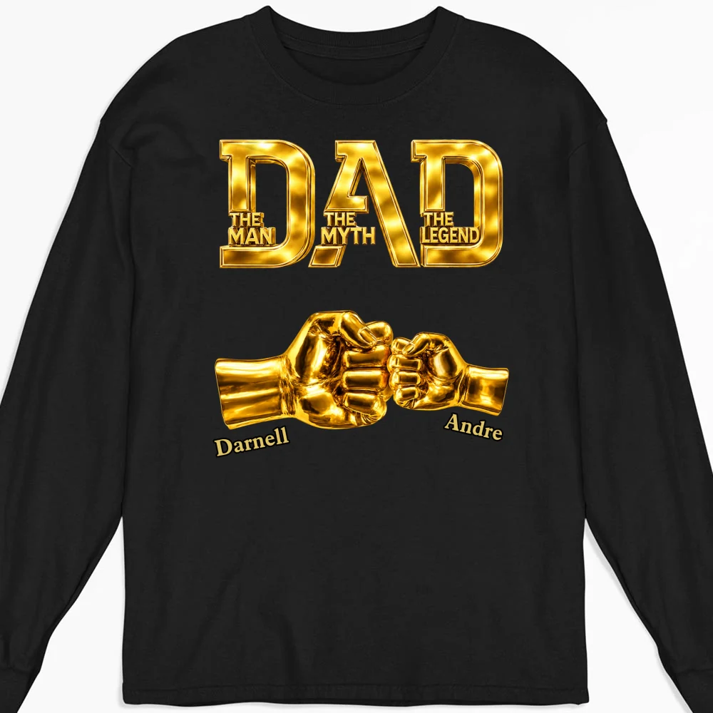 Dad The Legend - Personalized Custom Shirt - Image 10