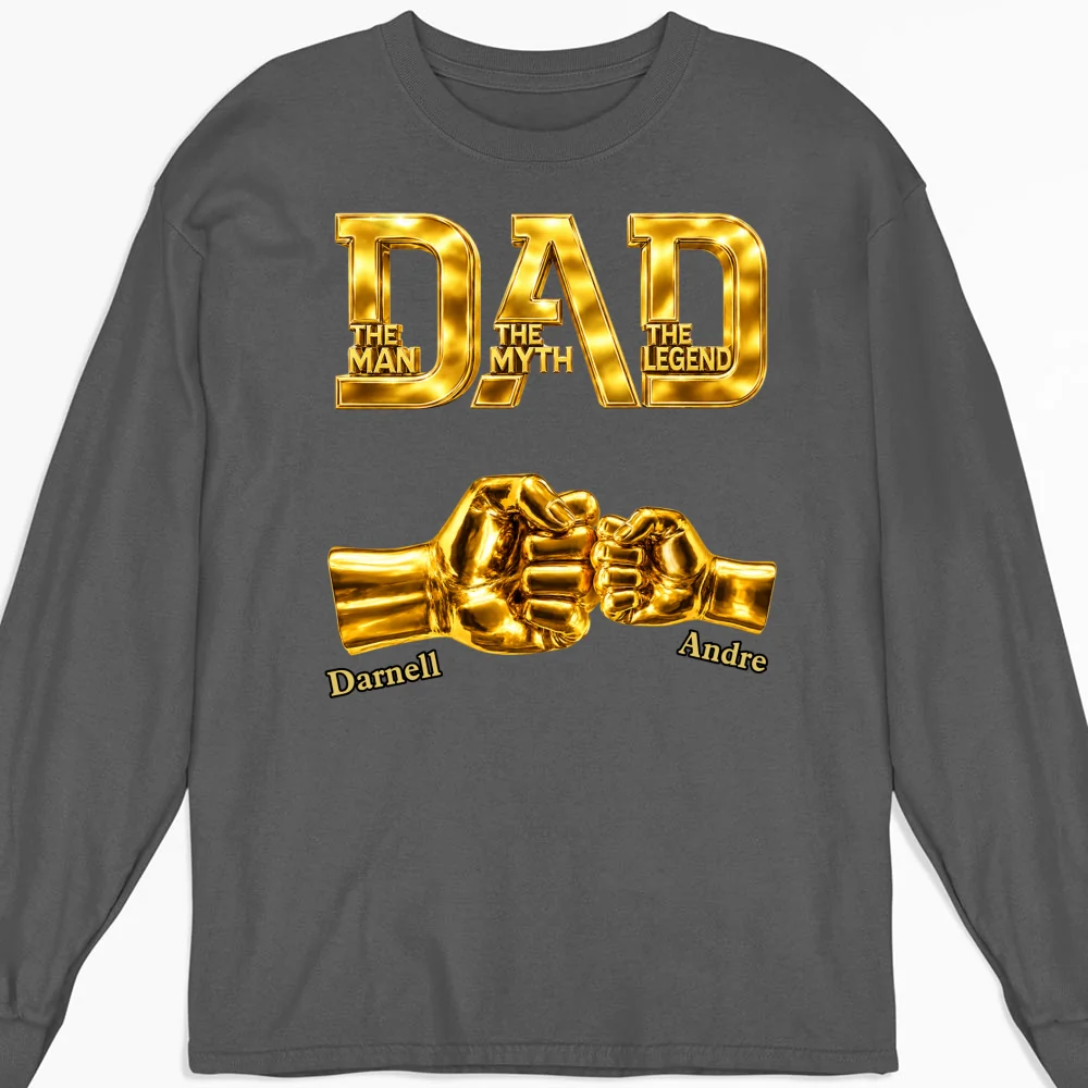 Dad The Legend - Personalized Custom Shirt - Image 11
