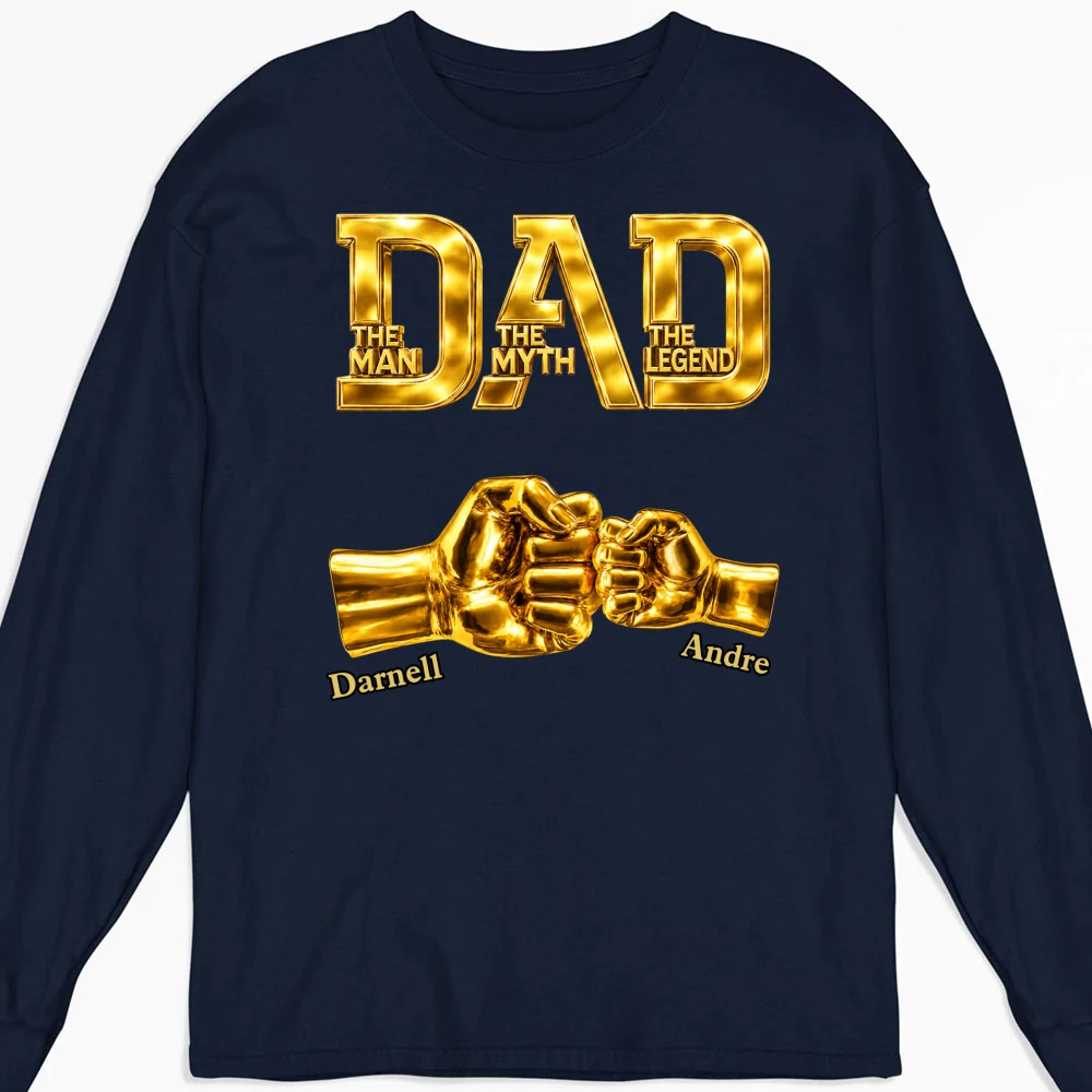Dad The Legend - Personalized Custom Shirt - Image 12
