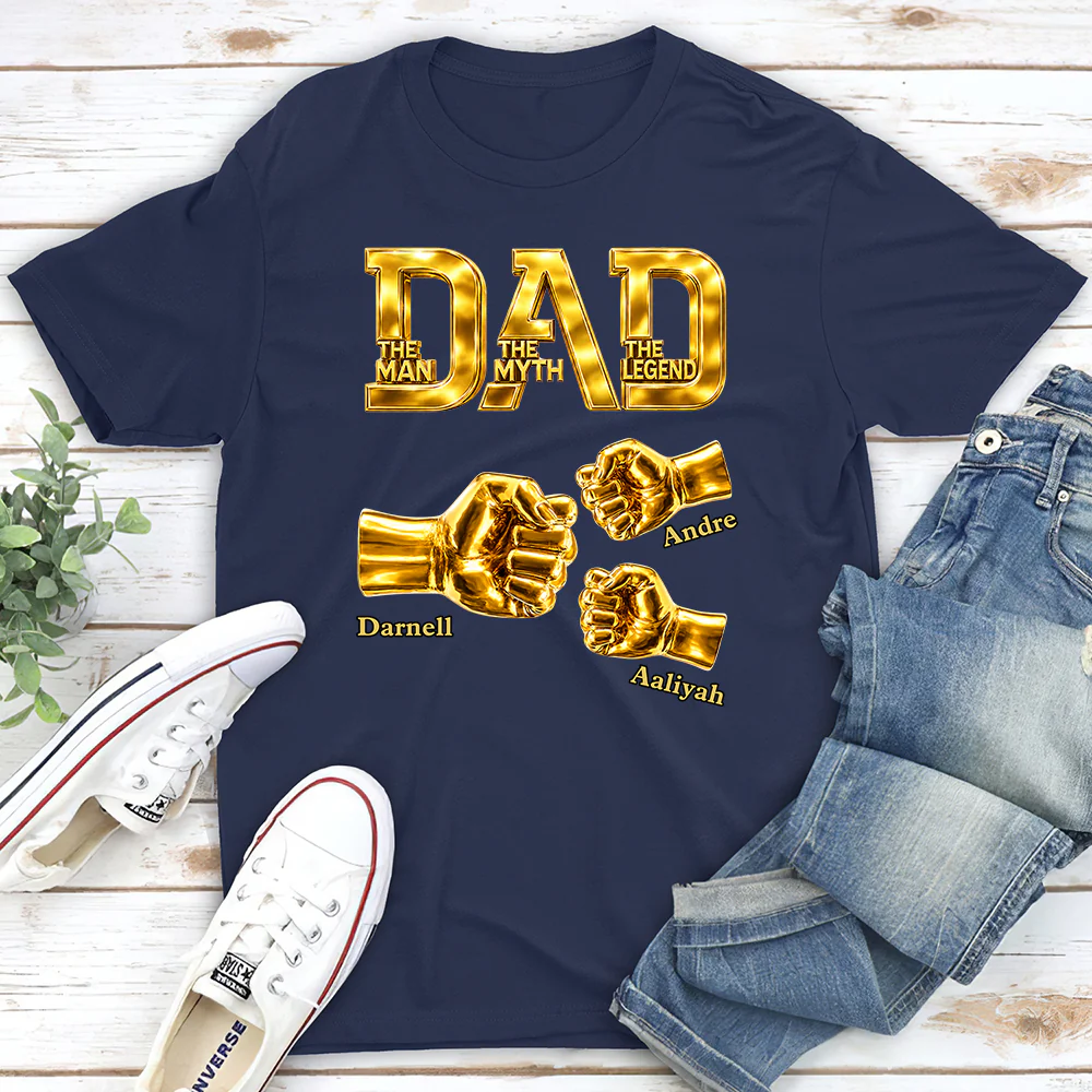 Dad The Legend - Personalized Custom Shirt - Image 3