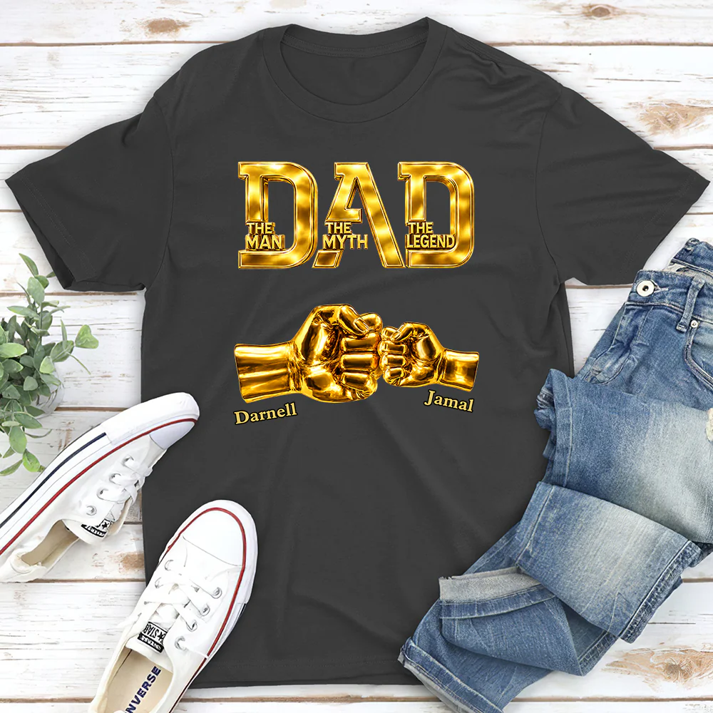 Dad The Legend - Personalized Custom Shirt - Image 4