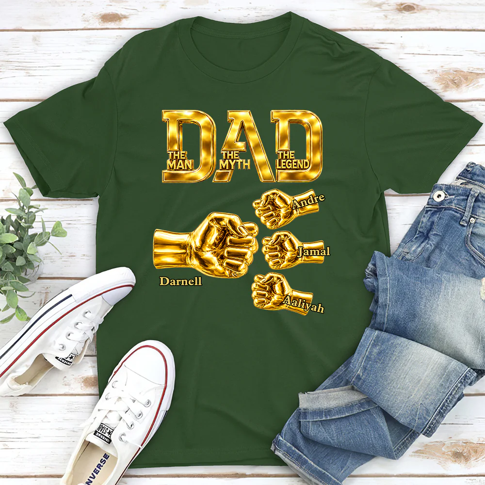 Dad The Legend - Personalized Custom Shirt - Image 5