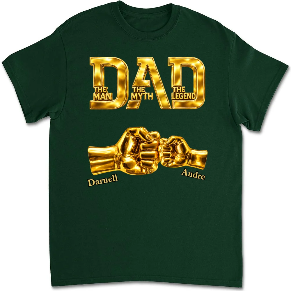 Dad The Legend - Personalized Custom Shirt - Image 8