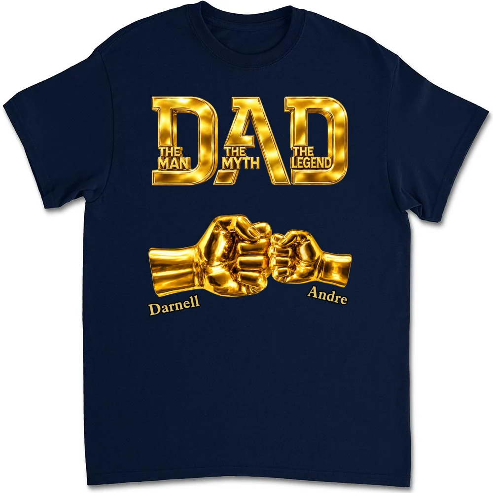 Dad The Legend - Personalized Custom Shirt - Image 9